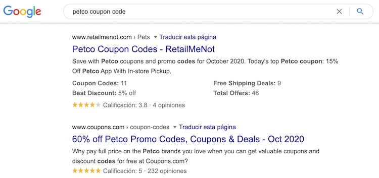 Petco coupon: affiliate marketing coupon site example