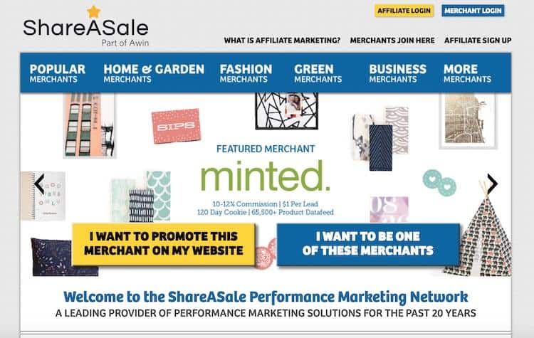 Shareasale affiliate marketing network
