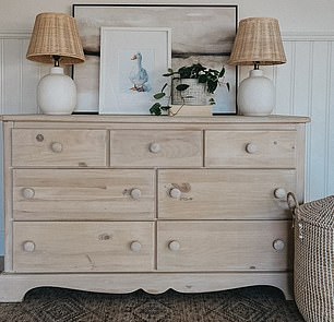 Pictured: A dresser Harris bought for $40 and sold for $400