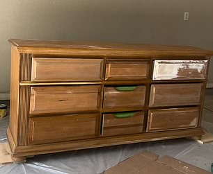 Pictured: A dresser Harris bought for $50 and sold for $625