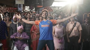 The ad film opens with a shot of a railway station platform and Kartik Aaryan in a Team India jersey making an announcement