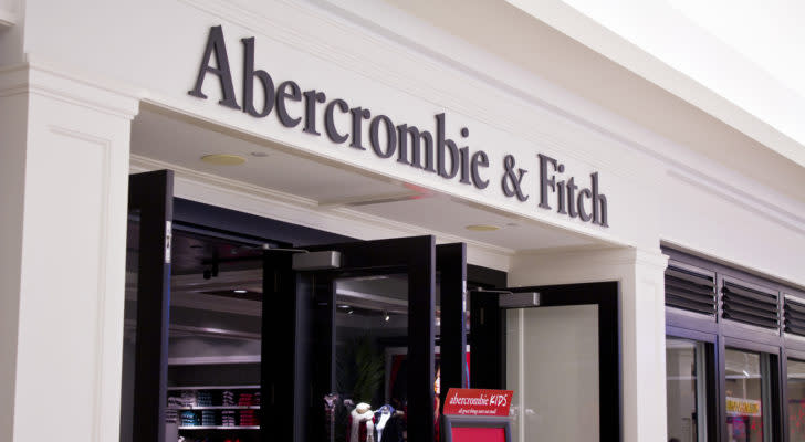 Abercrombie & Fitch (ANF) location with doors open)