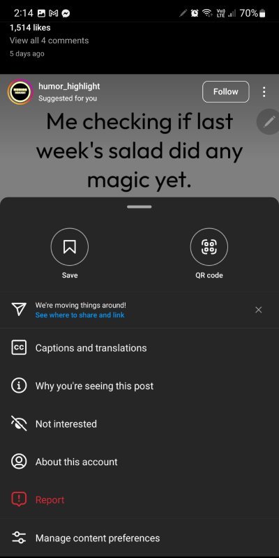 Instagram Clean Up Feed Post Not Interested