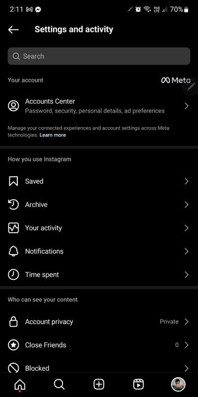 Instagram Clean Up Feed Profile Settings Activity