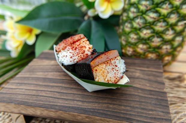 The spicy musubi from Sweet & Salty Island Grindz, aka: the Hawaiian power bar. (Photo courtesy Sweet & Salty Island Grindz)