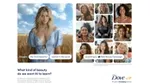 A photo of an AI-generated image of a stereotypically beautiful woman, compared with Dove’s version of real beauty which is far more inclusive and representative.