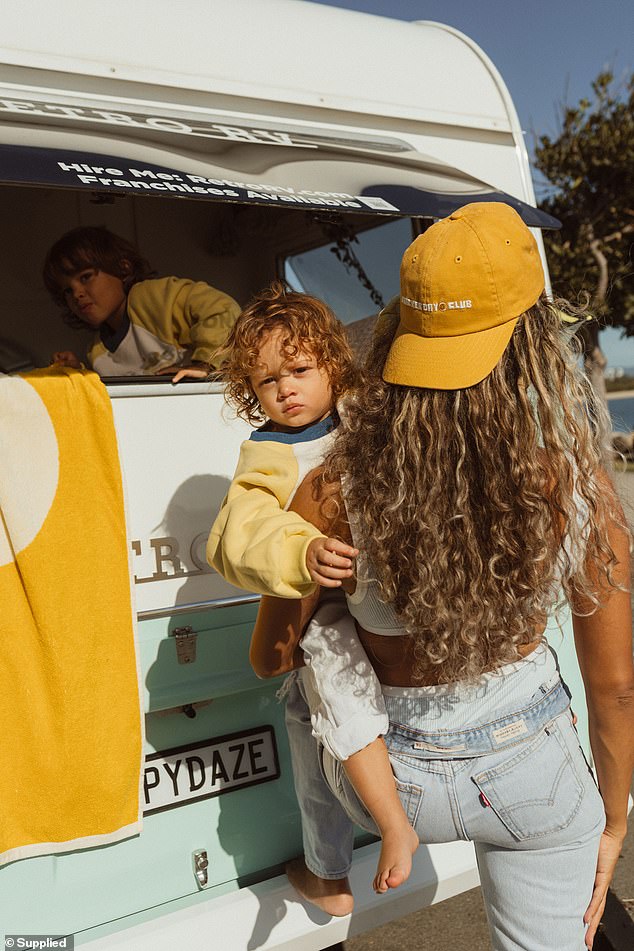 He is now managed by his mother (pictured right), works with two different agencies and has modelled for some of Australia's most iconic clothing brands