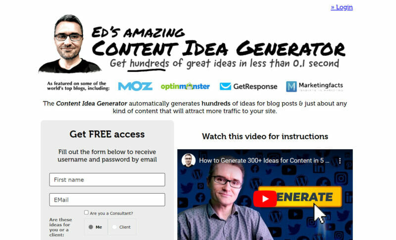 Content Idea Generator