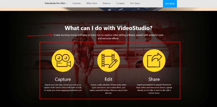 CorelDRAW VideoStudio Pro features