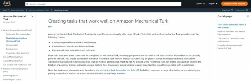 amazon documentation