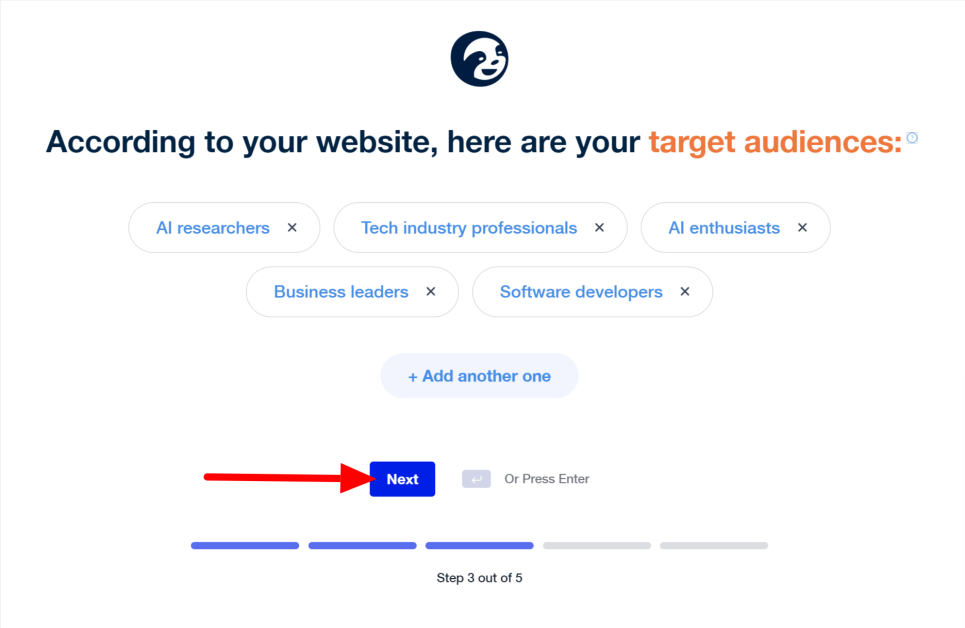 Target audience generated by StoryChief.