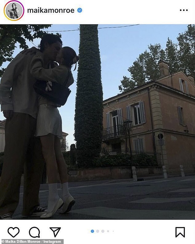 The 28-year-old real estate broker and the It Follows actress, 31, took to her social media on Sunday to share PDA-packed snaps from their various travels together