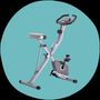 Exerpeutic Folding Magnetic Upright Exercise Bike