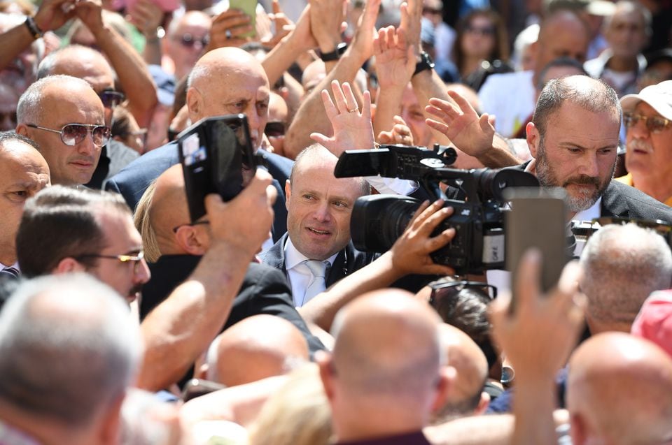 Former prime minister Joseph Muscat made his way into court in Valletta, Malta, on May 28. 