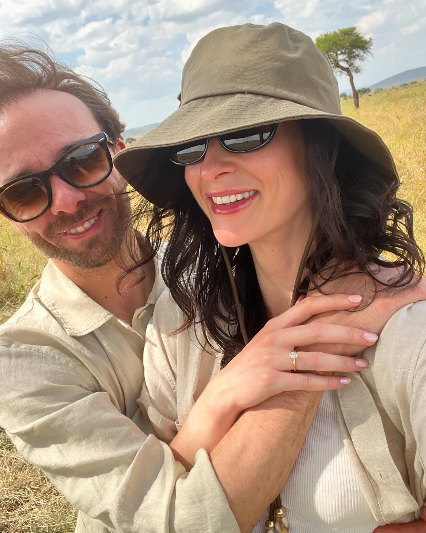 They became engaged during a loved-up African getaway