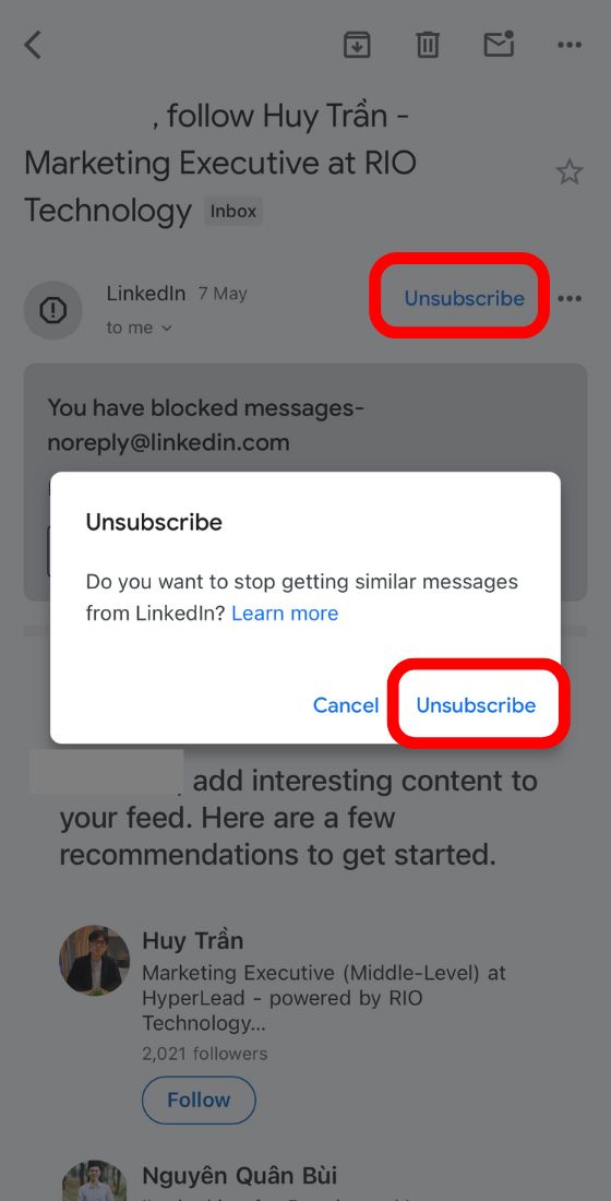 gmail unsubscribe email