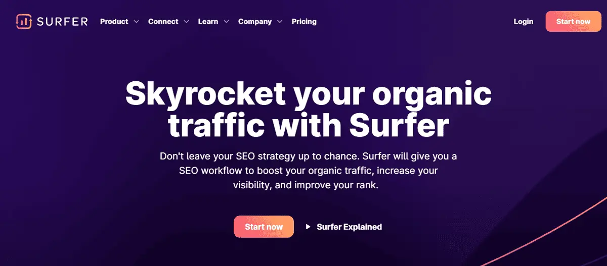 Surfer SEO website AI SEO tools