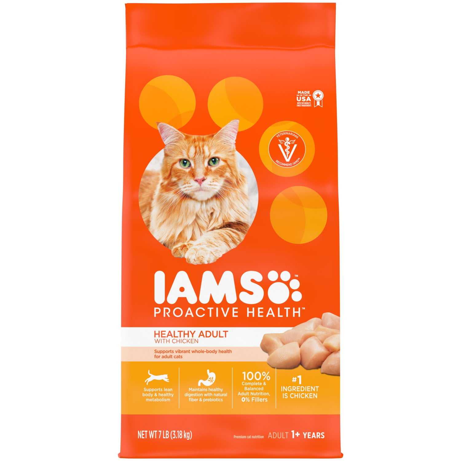 IAMS Proactive Health Chicken Dry Cat Food  7 lb Bag