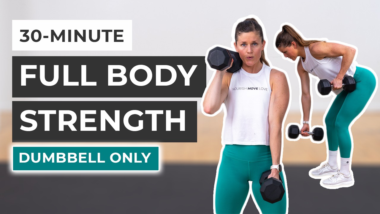 30-Minute Full Body Dumbbell Workout (Strength, Power and Abs) - YouTube