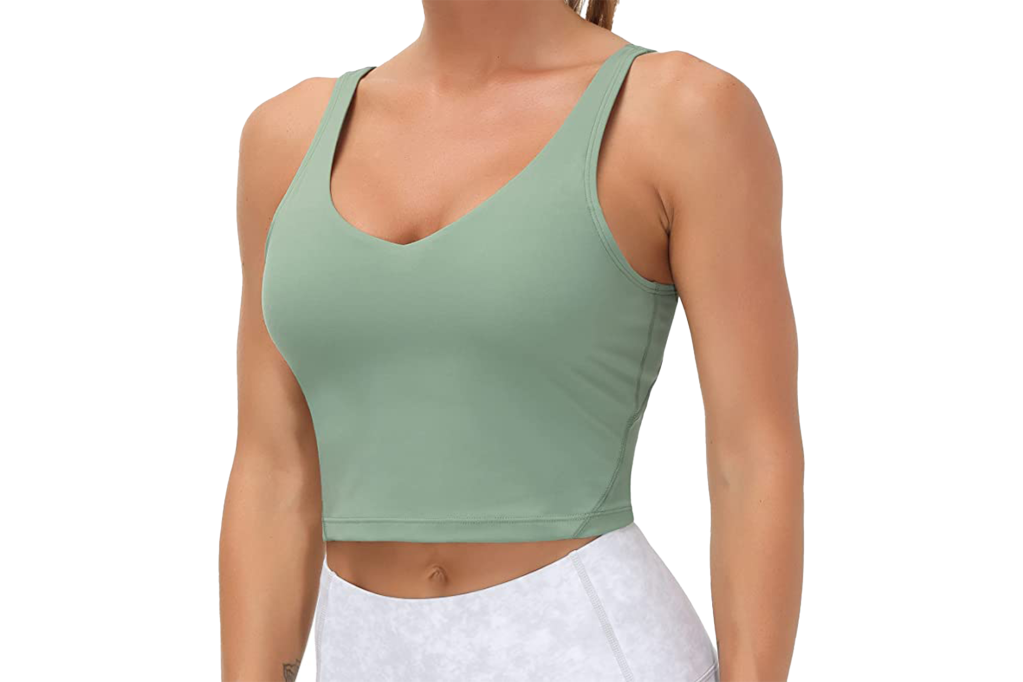 The Gym People Women's Longline Sports Bra Tank Top