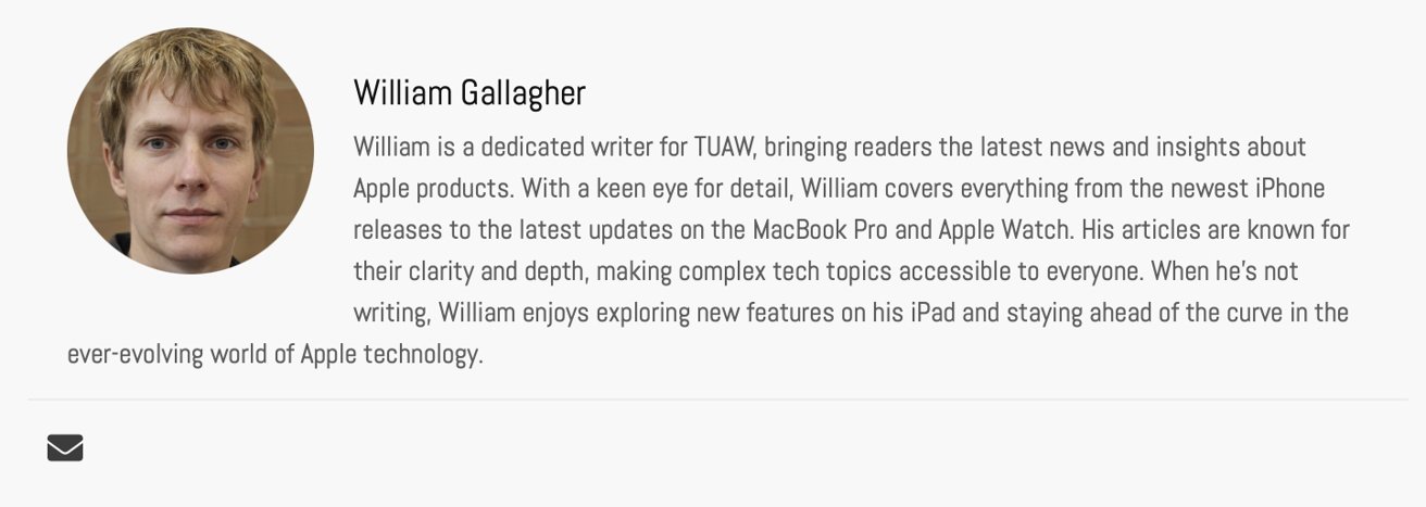 This is not AppleInsider's William Galllager