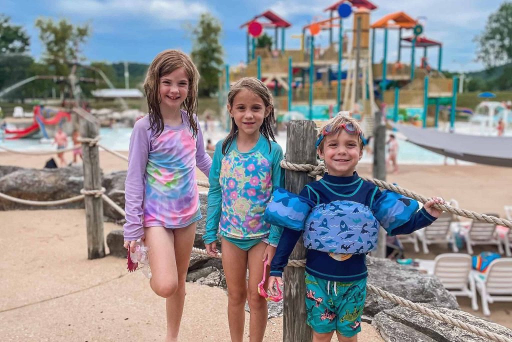 3 Children at a WaterPark