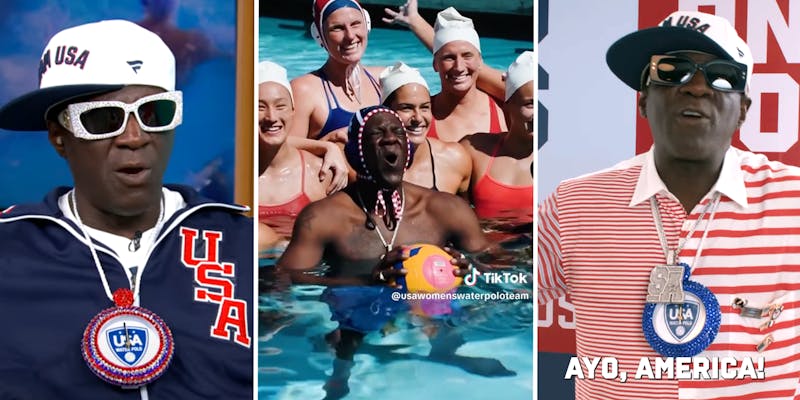 What’s Flavor Flav Doing At The Olympics? Water Polo Connection