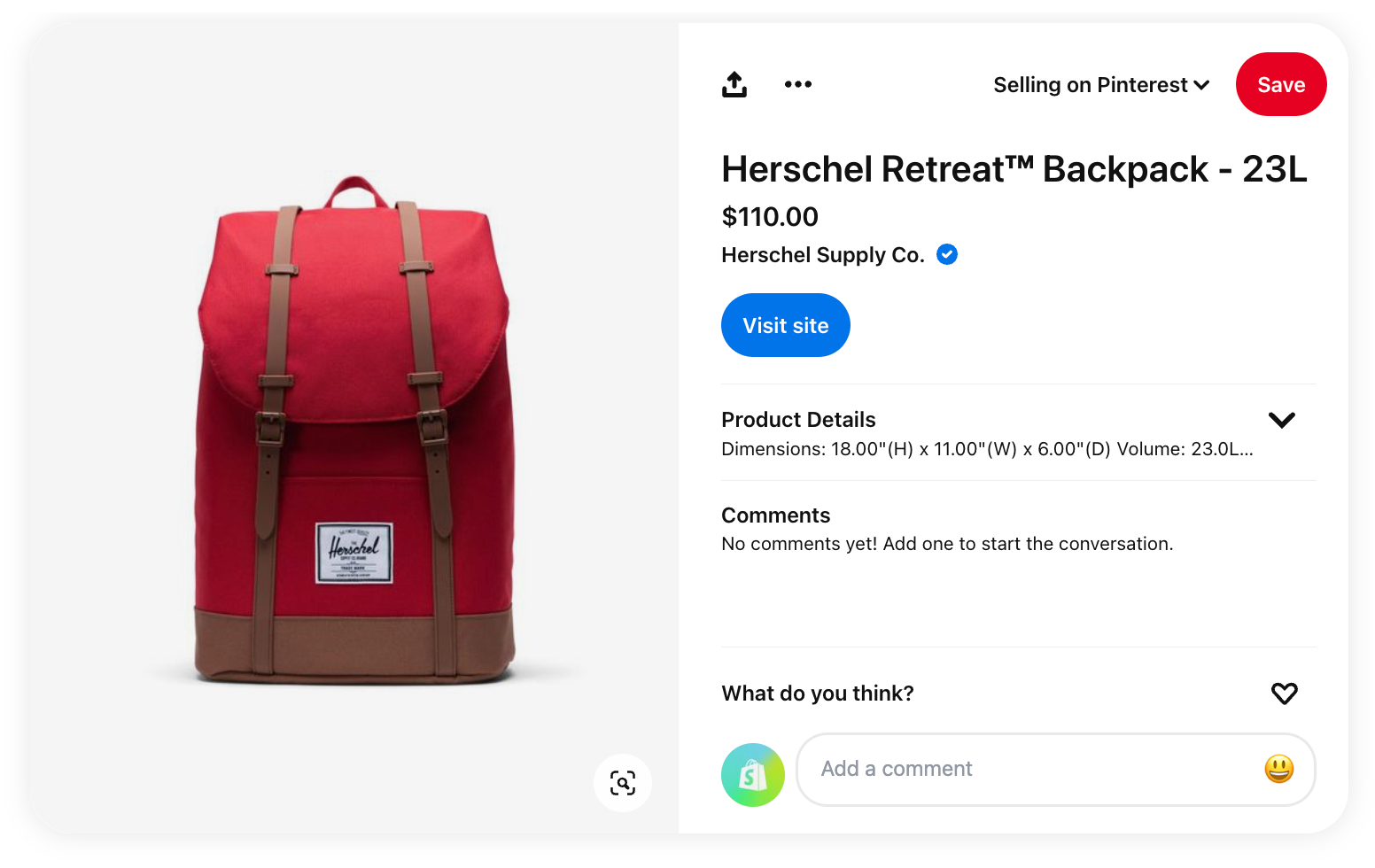 Pinterest pin by brand Herschel