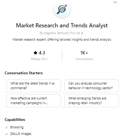 Market research GPT