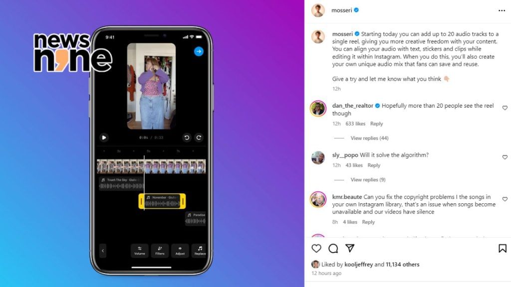 Instagram Unveils New Multi-Audio Tracks Feature for Reels