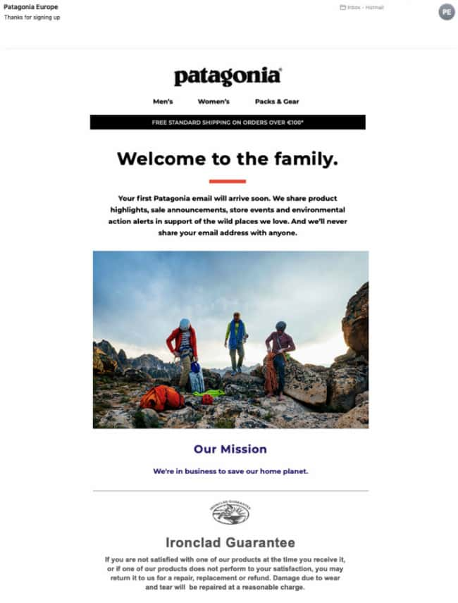 Patagonia welcome to the family