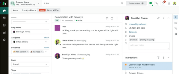 Zendesk conversation overview