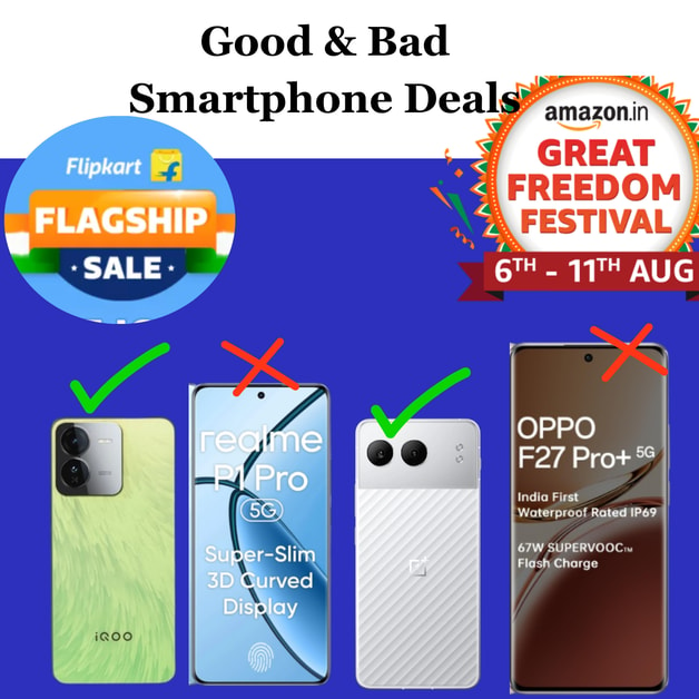 Good & Bad Mobile Deals in Amazon Freedom & Flipkart Flagship Sale