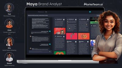 Marketeam.ai continues to revolutionize the future of marketing with unmatched precision and efficiency with the release of Maya, the brand-analyst AI agent, joining its proprietary trained, fully autonomous AI marketing agents team.