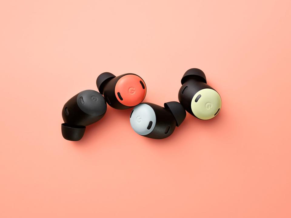 The Google Pixel Buds Pro 2 in all available colors