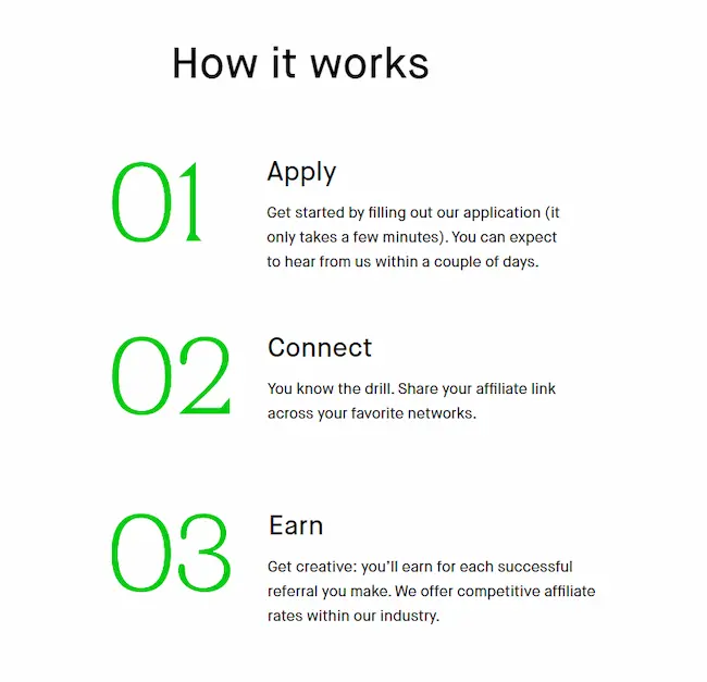 How a Fintech affiliate marketing program works.