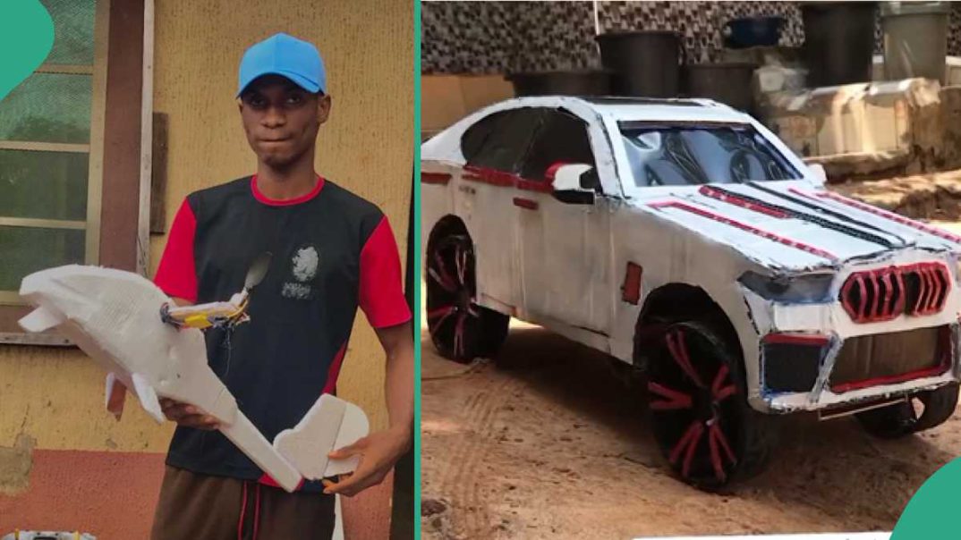 Talented Boy Who is Secondary School Graduates Fabricates Toy Cars And Impressive Robots