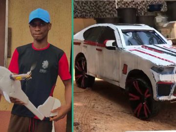 Talented Boy Who is Secondary School Graduates Fabricates Toy Cars And Impressive Robots