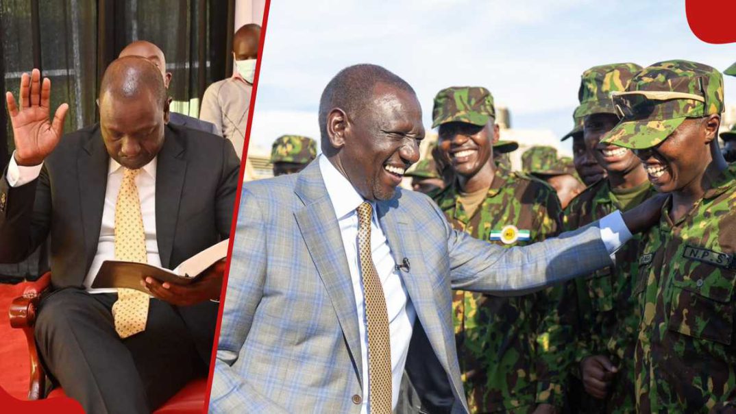 William Ruto Sings, Prays for Kenya Police in Haiti During His Visit: “Emmanueli Ametupa Ushindi”