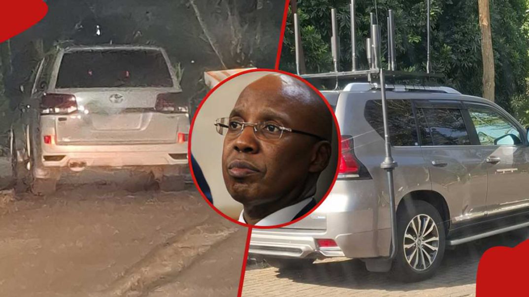 Jimi Wanjigi Shares Photos of Unmarked Cars Parked Outside His Home: “This Is Harassment”