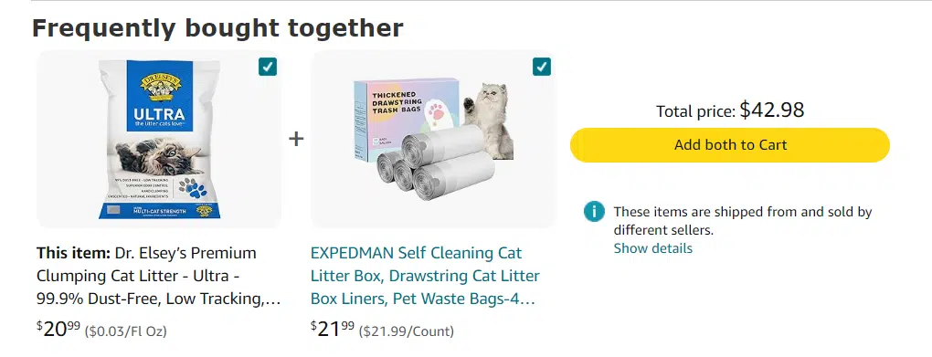 Amazon - Frequently bought together