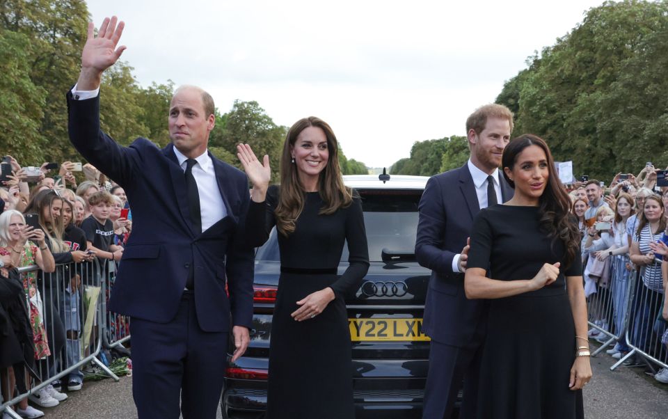 Since their move, Meghan has returned to the UK on only a few occasions, most notably for Queen Elizabeth II's funeral in September 2022 (pictured)