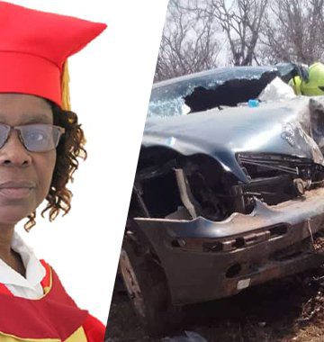 Honda Fit and Mercedes Benz head-on accident kills senior university lecturer: 6-months old baby thrown out unscratched!