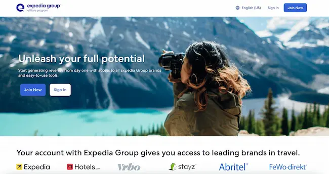 Expedia affiliate program.