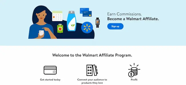 Walmart affiliate program.