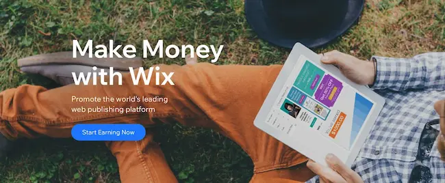 Wix affiliate program.