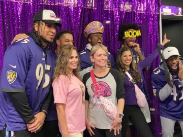 Ravens, organizations to pamper cancer survivors