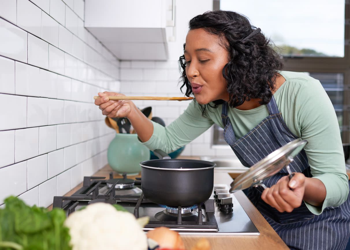 woman cooking