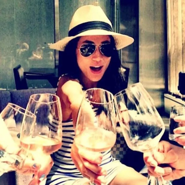 Before meeting Prince Harry, Meghan launched her lifestyle blog The Tig in 2014 to showcase her world of wine, food and travel (Meghan's past Instagram post pictured)