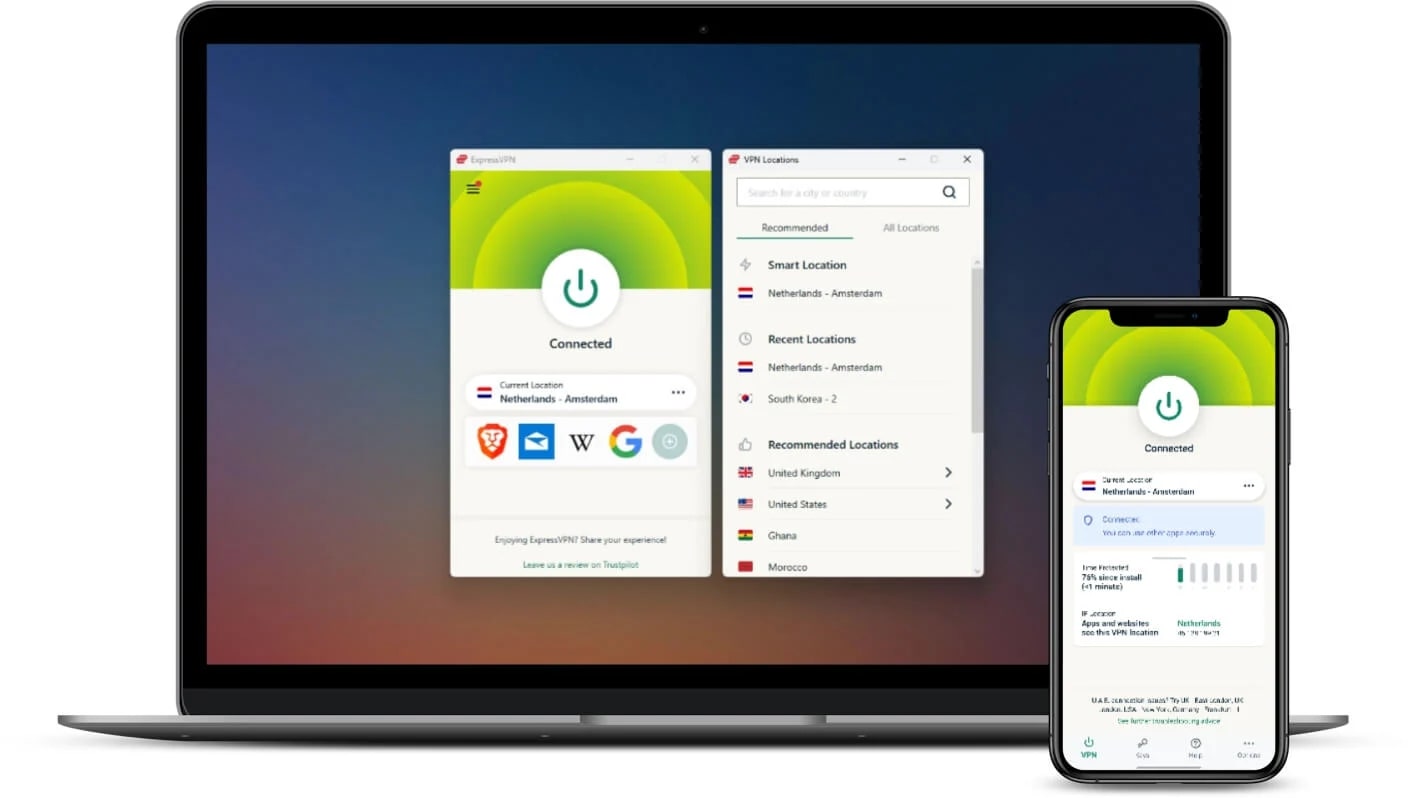 Image Of Expressvpn On Pc And Mobile Devices